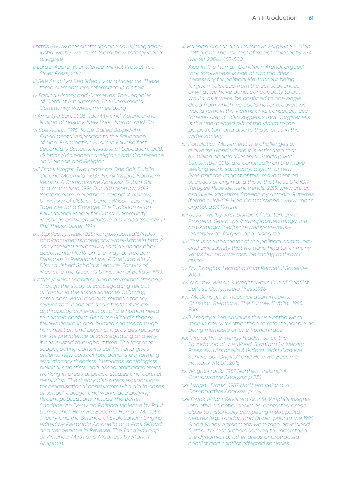 Source notes page 61 from the Nurturing Hope Introduction PDF